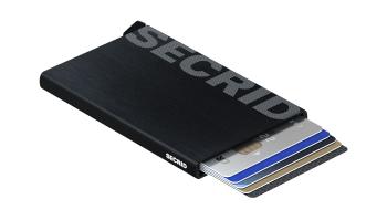 Secrid Cardprotector Laser Logo Brushed Black černé CLa-Logo-Brushed-Black