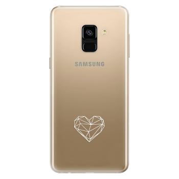 Odolné silikonové pouzdro iSaprio - čiré - Digital Love - Samsung Galaxy A8 2018