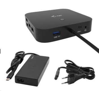 iTec USB-C HDMI DP Docking Station, Power Delivery 65W + Universal Charger 77 W