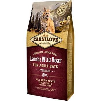 Carnilove lamb & wild boar for adult cats – sterilised 6 kg (8595602512300)
