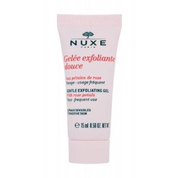 NUXE Rose Petals Cleanser Gentle Exfoliating Gel 15 ml peeling tester pro ženy na citlivou a podrážděnou pleť