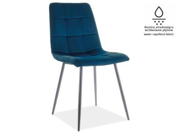 Jídelní židle MILA VELVET MATT Signal Modrá