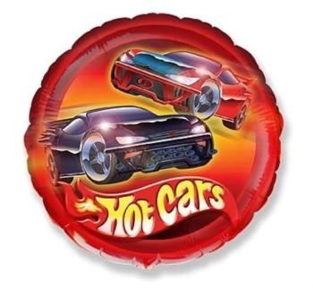 Balón foliový 45 cm Auta- Hot Cars - Flexmetal