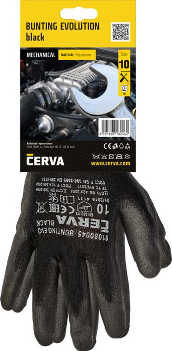 BUNTING EVO BLACK rukavice blistr - 9
