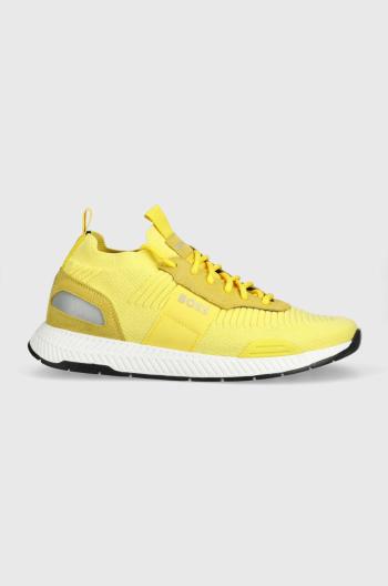 Sneakers boty BOSS Titanium žlutá barva