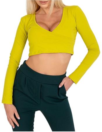 Limetkový zavinovací crop top paola vel. M