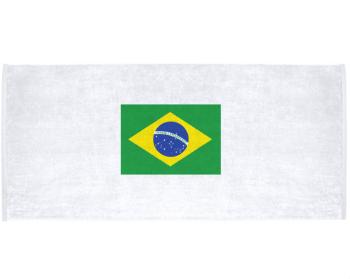 Celopotištěný sportovní ručník Brazilská vlajka