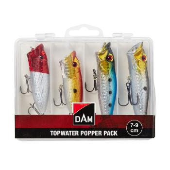 DAM Sada wobleru Topwater Popper Pack Box 7-9cm 4ks