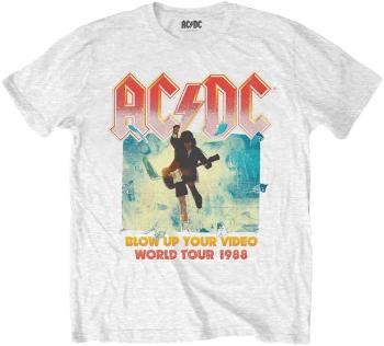 AC/DC Tričko Blow Up Your Video White 2XL