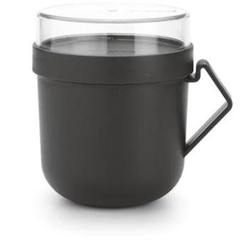 Brabantia Hrnek na polévku Make & Take, 0,6l - Dark Grey (203824)