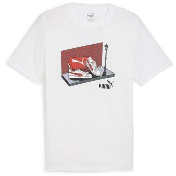 Puma GRAPHIC SNEAKER BOX TEE Pánské triko, bílá, velikost