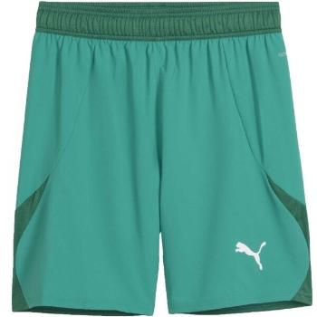 Puma TEAMFINAL SHORTS Pánské fotbalové šortky, zelená, velikost