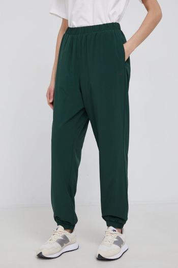 Oboustranné kalhoty GAP dámské, zelená barva, jogger, medium waist
