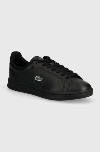 Dětské sneakers boty Lacoste Court sneakers černá barva