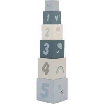 Label Label Stacking Blocks Numbers kostky ze dřeva Blue 1 ks