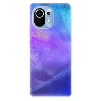 Odolné silikonové pouzdro iSaprio - Purple Feathers - Xiaomi Mi 11