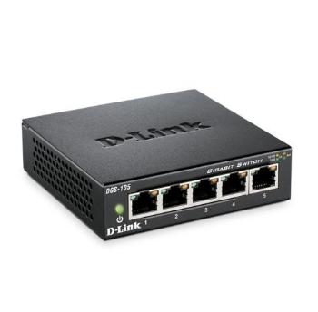 D-Link DGS-105 5-port Gigabit Metal Housing Desktop Switch