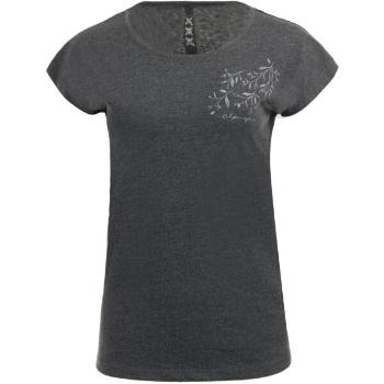 ALPINE PRO ENGELA Dámské tričko, tmavě šedá, velikost L
