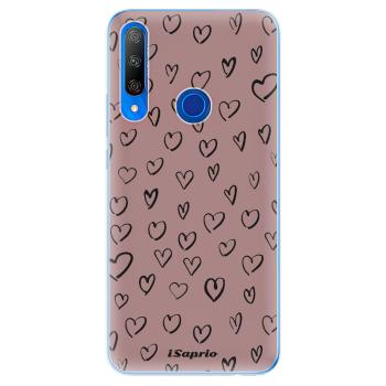 Odolné silikonové pouzdro iSaprio - Heart Dark - Huawei Honor 9X