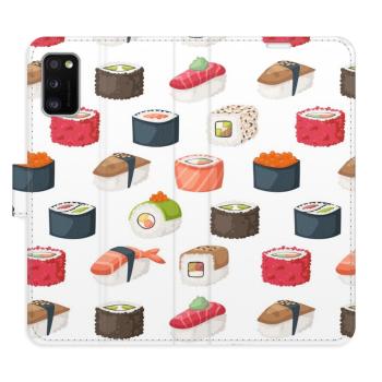 Flipové pouzdro iSaprio - Sushi Pattern 02 - Samsung Galaxy A41