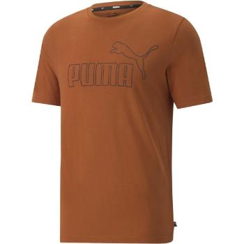 Puma ESS ELEVATED TEE Pánské triko, hnědá, velikost XL