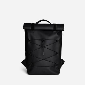 Rains Velcro Rolltop Backpack 13640 BLACK