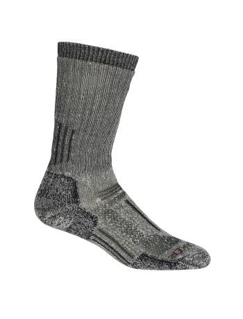 dámské merino ponožky ICEBREAKER Wmns Mountaineer Mid Calf, Jet Heather/Espresso velikost: M