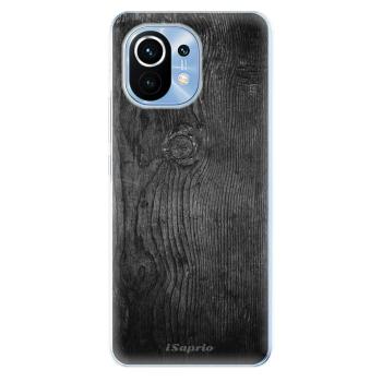 Odolné silikonové pouzdro iSaprio - Black Wood 13 - Xiaomi Mi 11