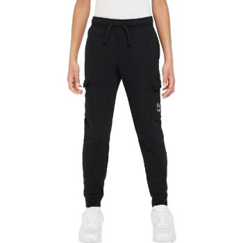 Nike NSW SOS FLC CARGO PANT B Chlapecké tepláky, černá, velikost L