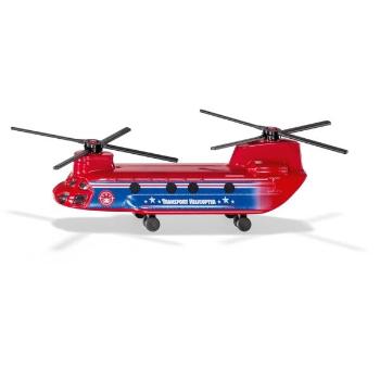 SIKU TRANSPORT HELICOPTER Dopravní vrtulník, červená, velikost