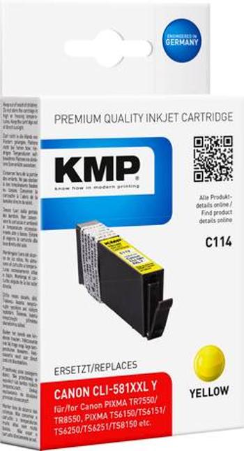 Ink náplň do tiskárny KMP C114 1578,0209, kompatibilní, žlutá