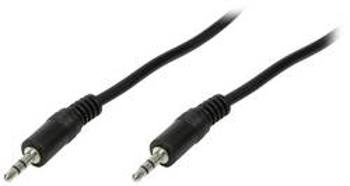 Jack audio kabel LogiLink CA1049, 1.00 m, černá (matná)