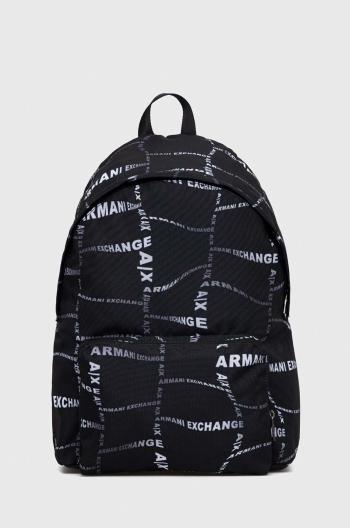 Batoh Armani Exchange pánský, černá barva, velký, vzorovaný