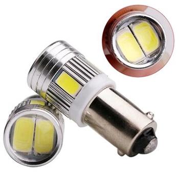 Rabel BA9S T4W 6 smd 5630 bílá s čočkou (253)