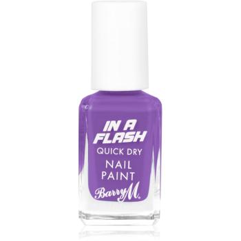 Barry M IN A FLASH rychleschnoucí lak na nehty odstín Patient Purple 10 ml