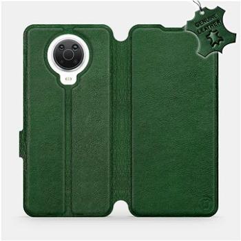 Mobiwear kožené flip pouzdro pro Nokia G20 - Zelené (5903516834327)
