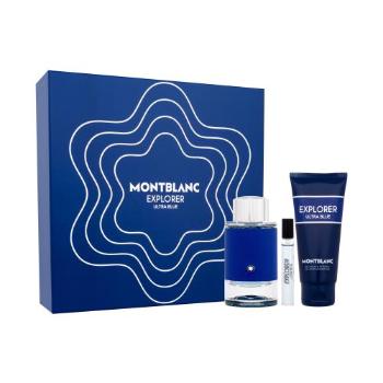 Montblanc Explorer Ultra Blue dárková kazeta parfémovaná voda 100 ml + parfémovaná voda 7,5 ml + sprchový gel 100 ml pro muže