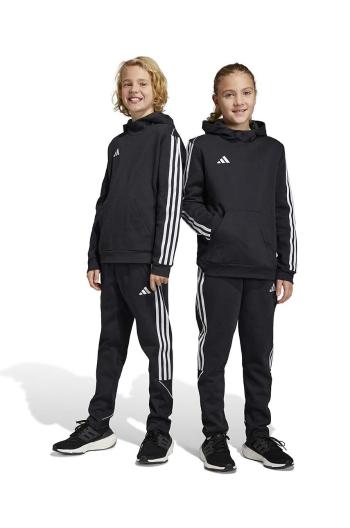 Dětské tepláky adidas Performance TIRO23L SW PNTY černá barva, s aplikací