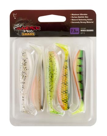 Fox rage gumové nástrahy zander pro shads mixed pack colour 5 ks-12 cm