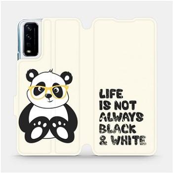 Flipové pouzdro na mobil Vivo Y11S - M041S Panda - life is not always black and white (5903516594184)