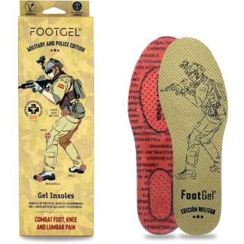 FOOTGEL MILITARY Gelové vložky, hnědá, velikost