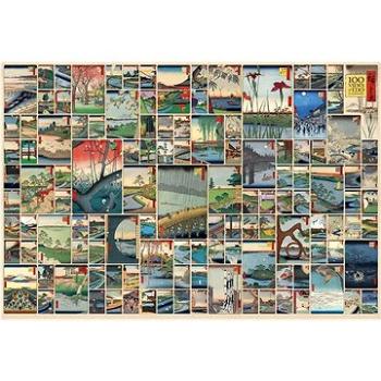 Cobble Hill Puzzle 100 slavných pohledů z období Edo 2000 dílků (625012890175)