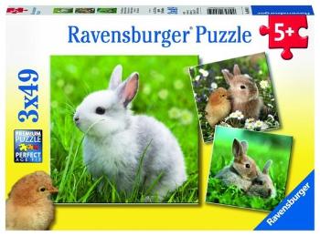 Ravensburger Roztomilý králíček 3x49 dílků