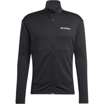 adidas TERREX MULTI LIGHT FLEECE FULL-ZIP M Pánská mikina, černá, velikost