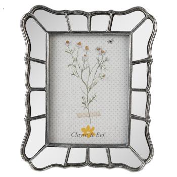 Stříbrný antik fotorámeček s patinou Dopio - 20*2*25 cm / 13*18 cm 2F0957