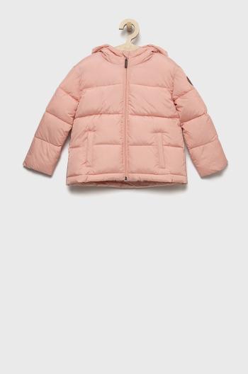 Dětská bunda Roxy růžová barva