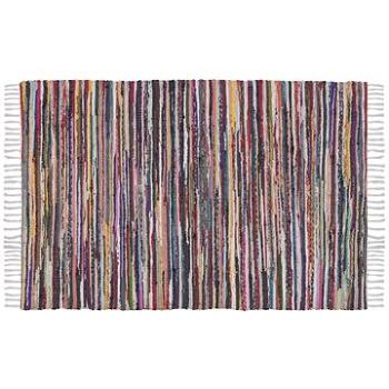 Krátkovlasý světlý barevný bavlněný koberec 160x230 cm DANCA, 55215 (beliani_55215)