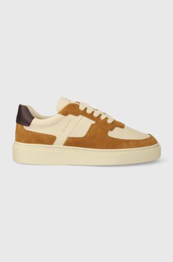 Kožené sneakers boty Gant Julice béžová barva, 27531176.G138