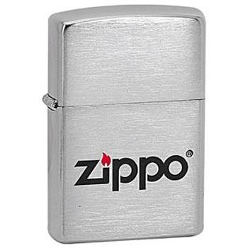 ZIPPO® ZIPPO Logo LC - benzínový zapalovač broušený
 - 21548