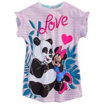 Dívčí šaty DISNEY MINNIE PANDA LOVE růžový proužek Velikost: 98